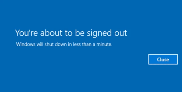 Windows 10: Вимкніть, Ви збираєтеся вийти