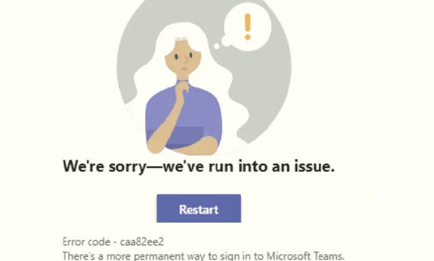 Jak opravit chybu Microsoft Teams caa82ee2