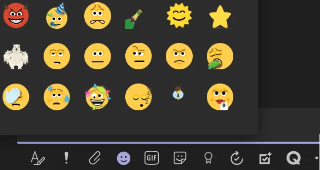 Emojis Microsoft Teams nefungují