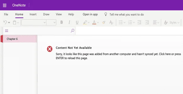 Як виправити, що вміст OneNote ще недоступний