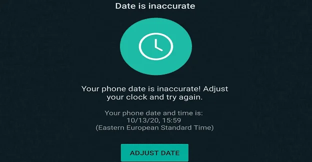 Opravit chybu Whatsapp Datum telefonu je na Androidu nepřesné