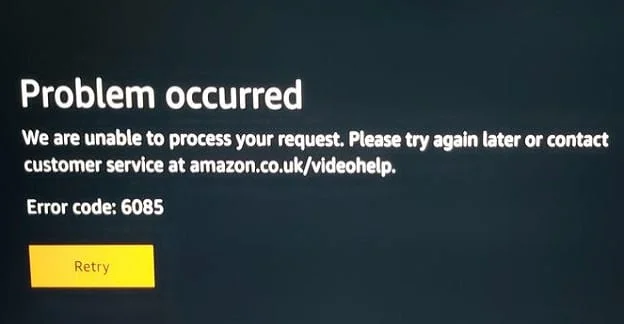 Si të rregulloni gabimin Amazon Prime Video 6085
