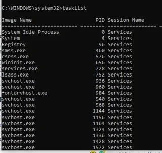 Windows 10: Bruk ledeteksten for å lukke en prosess