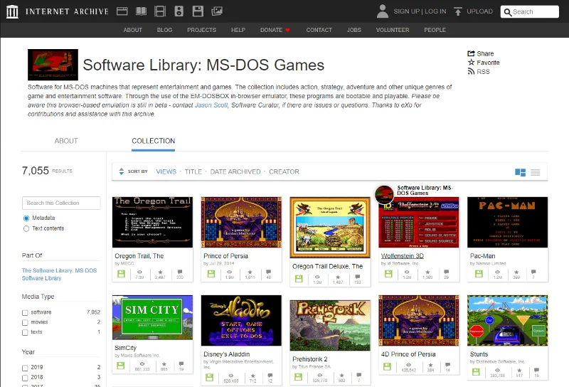 Как да играете класически MS-DOS игри във вашия браузър