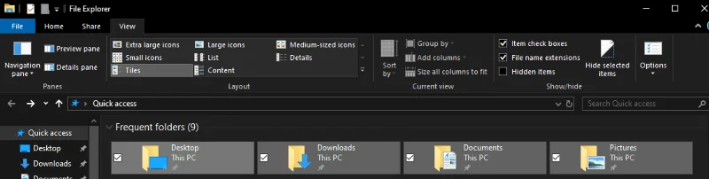 Windows 10: Видаліть прапорці значків