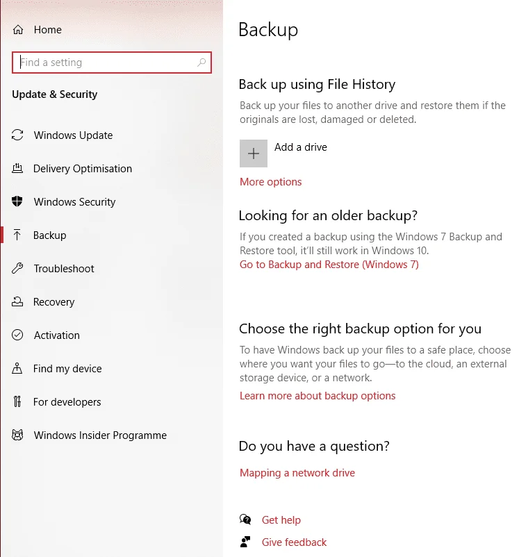 Windows 10: Zálohování a obnovení dat