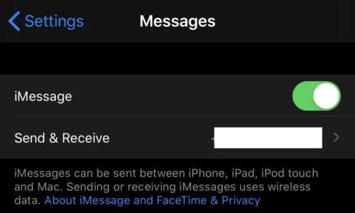 iPhone: Zakažte iMessage