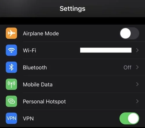 iPhone: Jak vypnout VPN