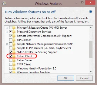 Jak nainstalovat Telnet ve Windows 10