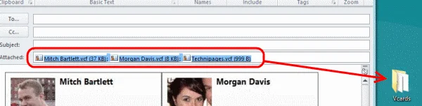 Outlook 2016: Izvozite vse stike v datoteke vCard