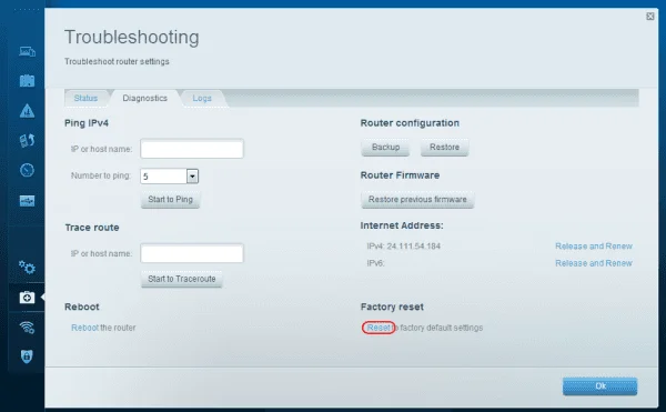 Linksys EA3500: Jak provést tvrdý reset
