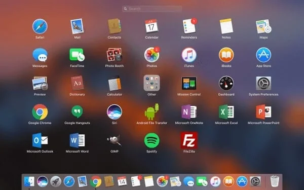 „macOS“: iš naujo nustatykite „Launchpad Apps Order“.
