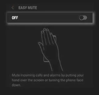Galaxy S8+: Jak používat Easy Mute