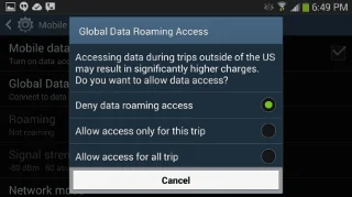 Zapněte nebo vypněte datový roaming na Galaxy S8