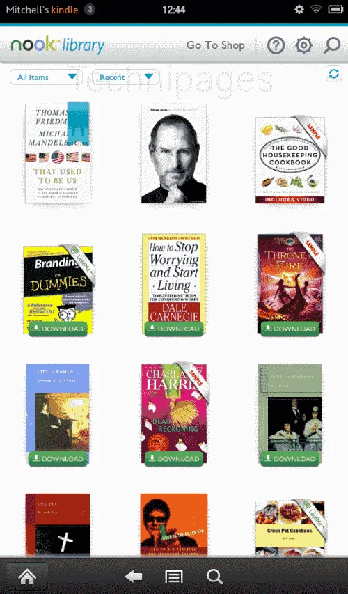 Как да четете електронни книги Nook на Kindle Fire