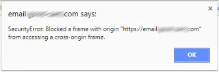 Google Chrome: Заобикаляне на грешка „Блокирана рамка с произход от достъп до рамка от кръстосано начало“.