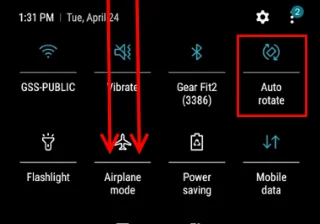 Galaxy S9: Активиране/деактивиране на завъртането на екрана