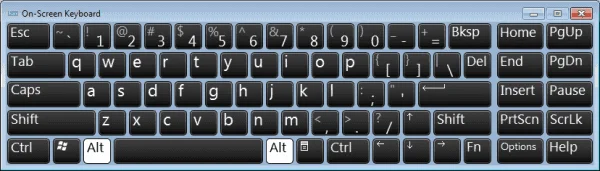 Windows 10: увімкнути/вимкнути екранну клавіатуру