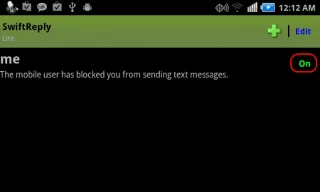 Android: Blokiraj besedilna sporočila določene osebe