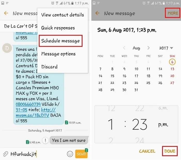 Как да планирате текстово съобщение на всяко устройство с Android