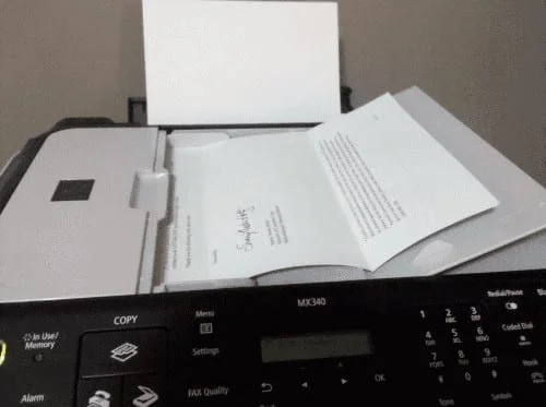 Canon Pixma MX340: Vložte papír pro tisk nebo skenování