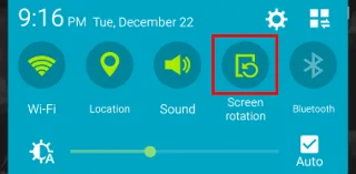 Samsung Galaxy Tab: Povolí/zakáže zámek orientace obrazovky