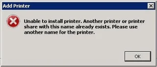 Windows: Řešení „Nelze nainstalovat tiskárnu. Jiná tiskárna nebo tiskárna s tímto názvem již existuje“