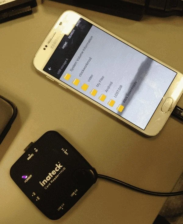 Свържете Micro SD карта към Galaxy S6