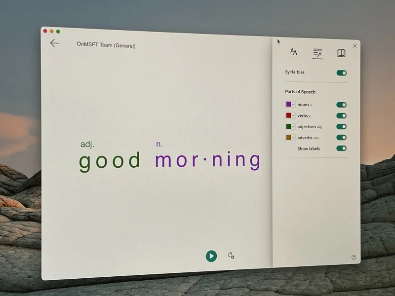 Πώς να χρησιμοποιήσετε το Immersive Reader στο Microsoft Teams για να μάθετε και να μεταφράσετε γλώσσες ή να κάνετε τα μηνύματα πιο εύκολα να δουν και να ακούν