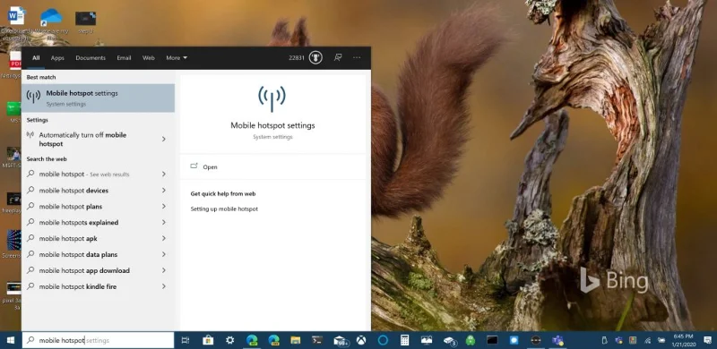 Jak používat počítač se systémem Windows 10 jako mobilní hotspot