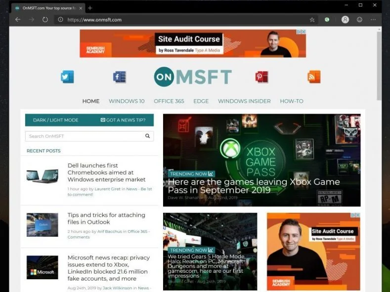 Как да премахнете бутона за обратна връзка Smiley Face в бета-версии на Microsoft Edge, dev и canary