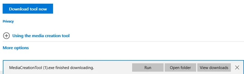 Изтеглете ISO файла за актуализация на Windows 10 ноември чрез инструмента за създаване на медии на Microsoft