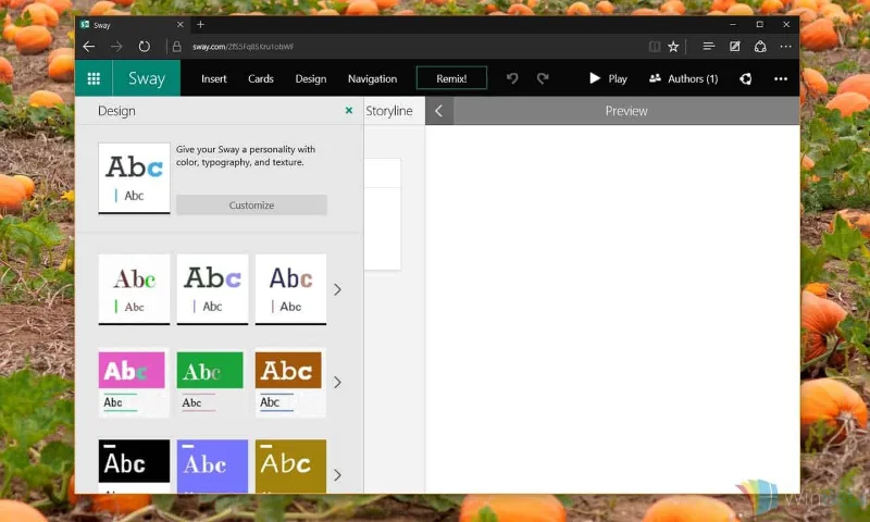 Kaip sukurti Sway ir dalytis jais su bet kuo