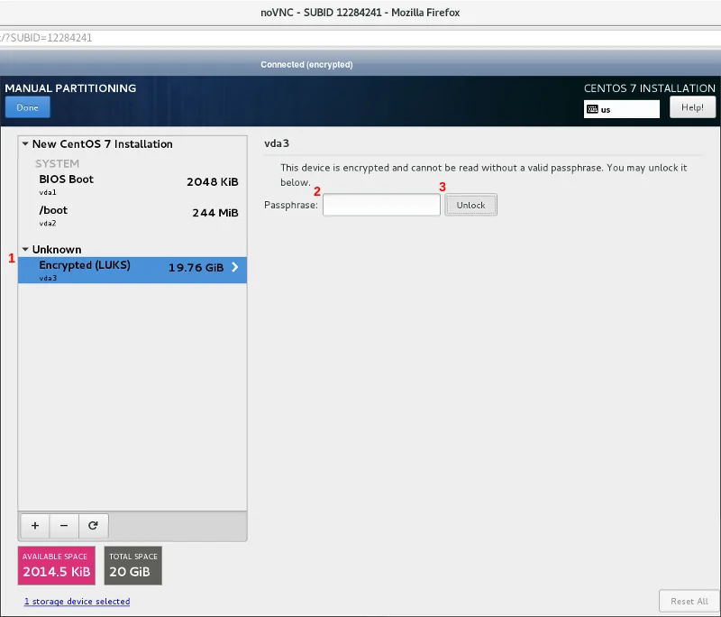 Namestite in nastavite CentOS 7 za oddaljeno odklepanje LVM na šifriranju diska LUKS z uporabo SSH