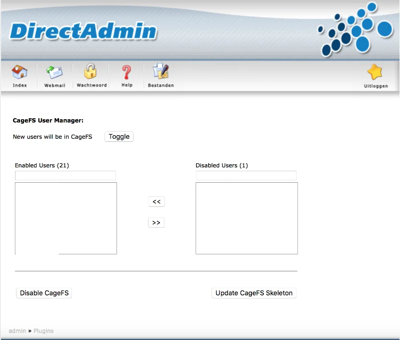 Встановлення CloudLinux на DirectAdmin з CentOS