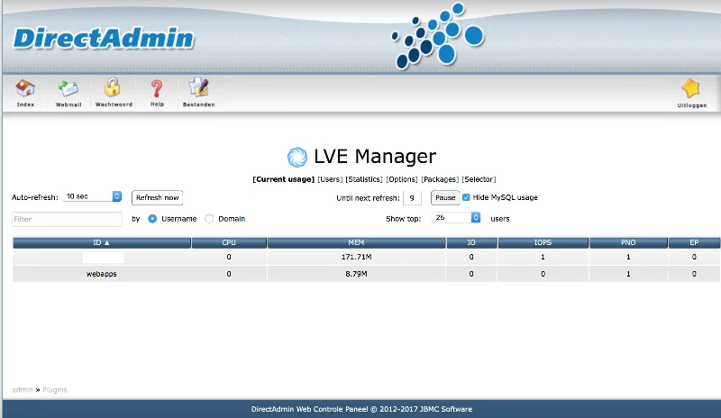 Встановлення CloudLinux на DirectAdmin з CentOS