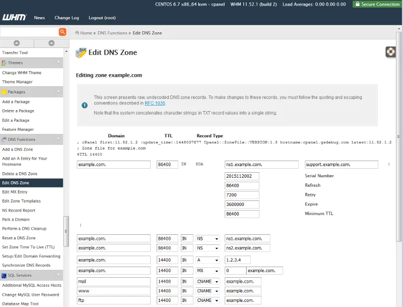 Как да добавите DNS зона в cPanel/WHM