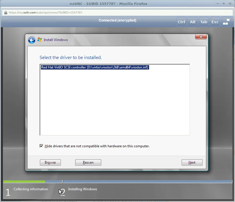 Vlastní ISO systému Windows s ovladači VirtIO