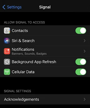 Поправете приложението за сигнал, което не работи на iPhone