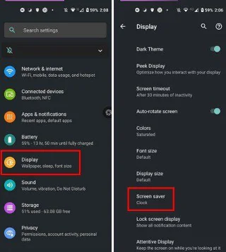 Kako omogočiti ohranjevalnik zaslona vašega Motorola