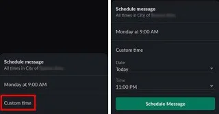 Запланування повідомлення в Slack на Android