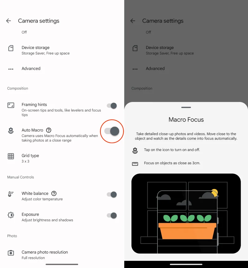 Πώς να χρησιμοποιήσετε το Macro Focus στο Pixel 7 Pro