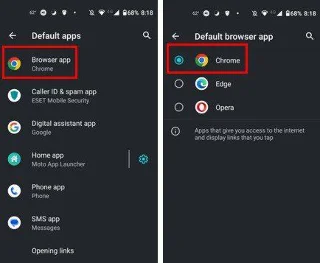 Kako nastaviti Chrome kot privzeti brskalnik