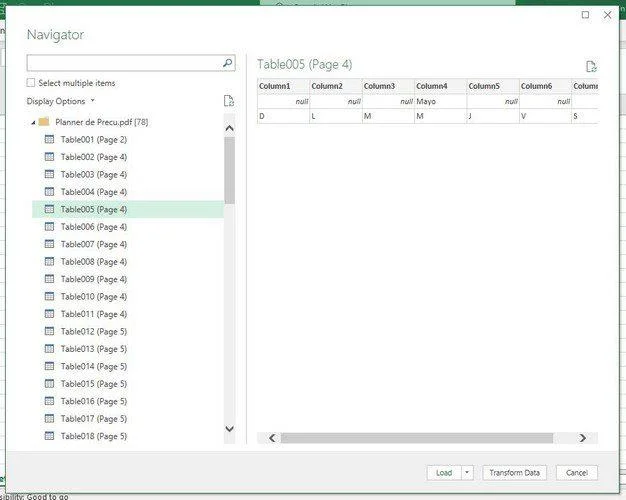 Microsoft Excel: Hvernig á að flytja inn gögn úr PDF skrá