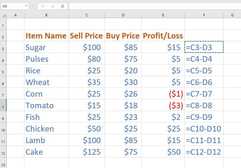 Hvernig á að nota Excel frádráttarformúlu - 6 bestu leiðirnar