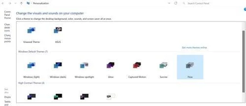 Teeman vaihtaminen Windows 11:ssä