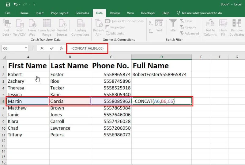 Hvernig á að sameina tvo dálka í Excel: 5 bestu aðferðir