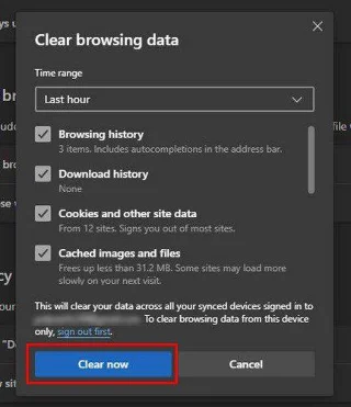 Microsoft Edge: Kako izbrisati predpomnilnik