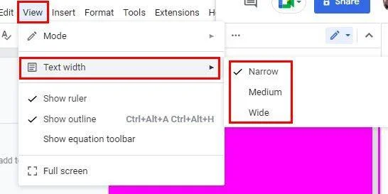 Πώς να χρησιμοποιήσετε τη μορφή χωρίς σελίδα στα Έγγραφα Google