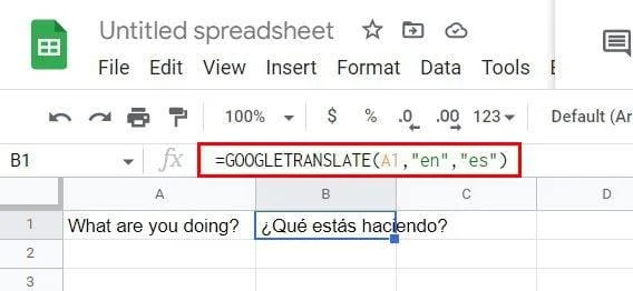Google Sheets: Как да използвате формулата на Google Translate